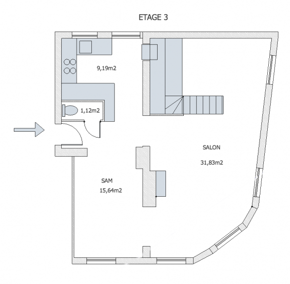PLAN 3EME ETAGE