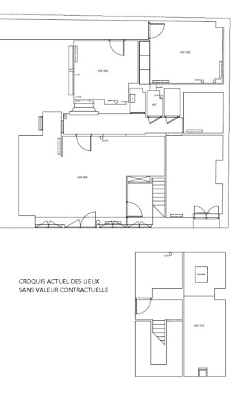 CROQUIS VIDE RDC + SOUS SOL