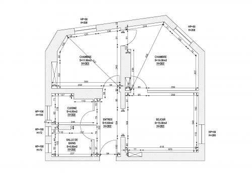 plan appartement 108 rue menilmontant-Model