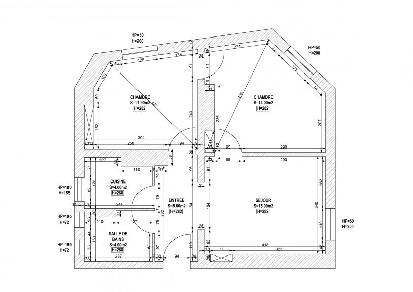 plan appartement 108 rue menilmontant-Model