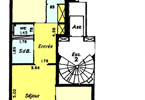 PLAN APPARTEMENT COULEUR