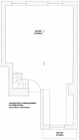 4EME ETAGE SUGGESTION D’AMENAGEMENT