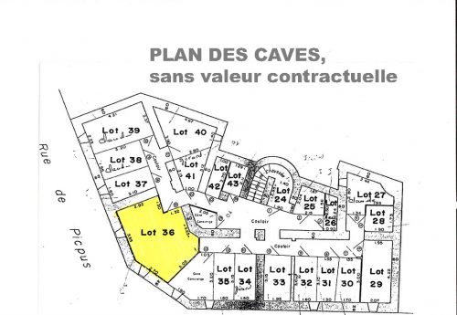 PLAN DES CAVES COULEUR