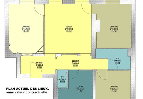 PLAN 5 RUE BOCHART DE SARON SANS COTES COULEUR